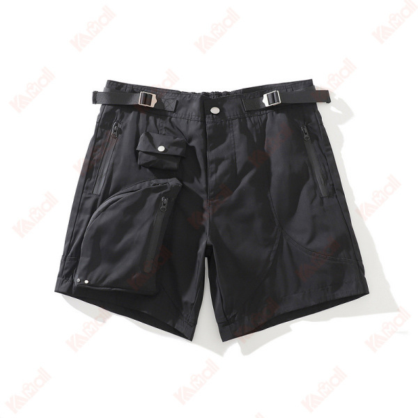 mens black shorts with zip pocket